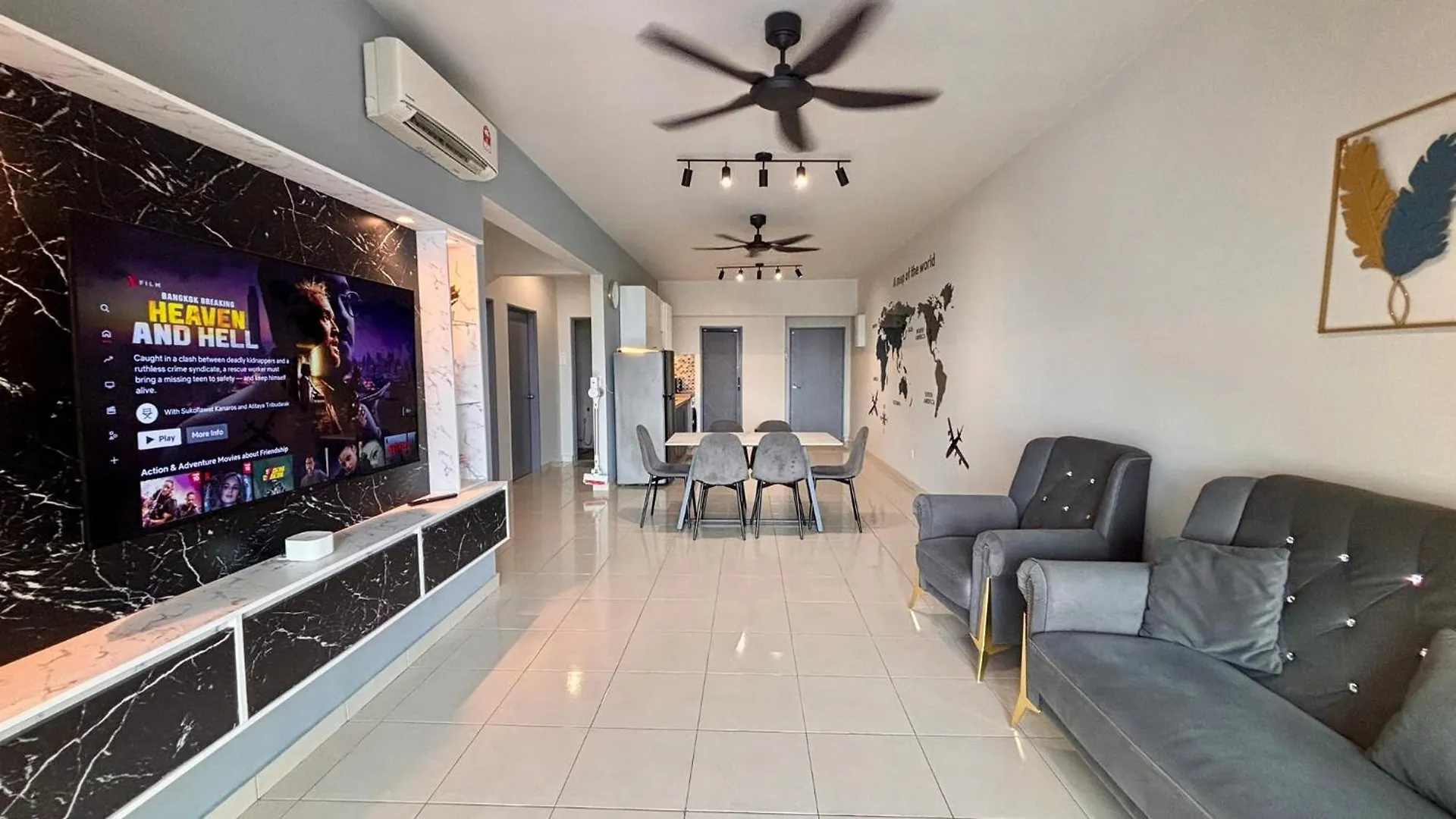 Apartment Spacious House 4R 8Pax Wifi-S Pic-Airport Bayan Lepas